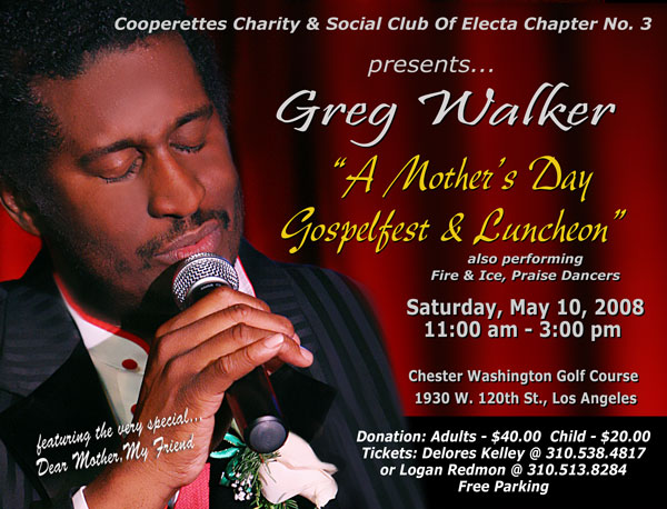 Greg Walker Mother's Day Luncheon